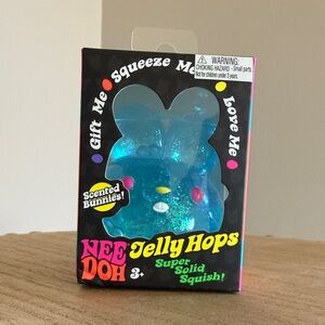 Nee Doh Jelly Hops Scented Bunny Toy - Blue
